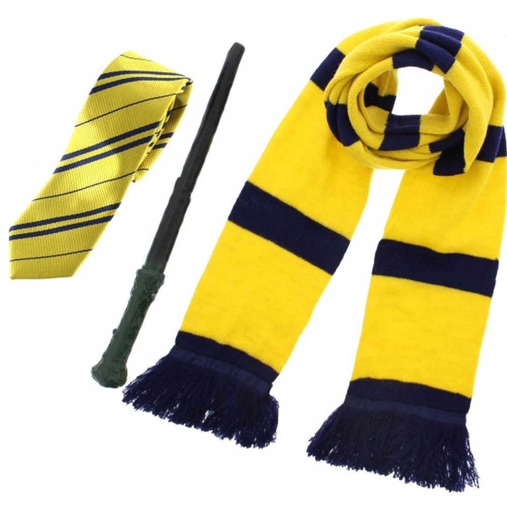 Zac's Alter Ego Harry Potter - Harry Potter Hufflepuff wizard/witch 3 piece set Ensemble d'accessoires de costume - Jaune/Bleu